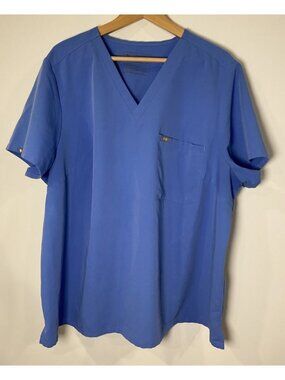 Figs Scrub Set Zamora Joggers Catarina Top Light Blue Size 4XL